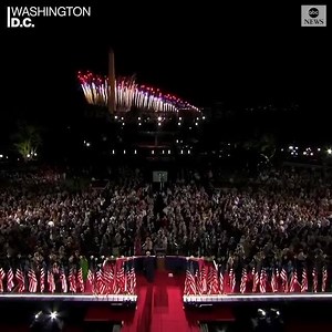 Fireworks reading "TRUMP 2020" light up the Washington, D.C., sky after Pres. Donald J. Trump concludes his acceptance speech for the Republican nomination for president. | News 5 Cleveland