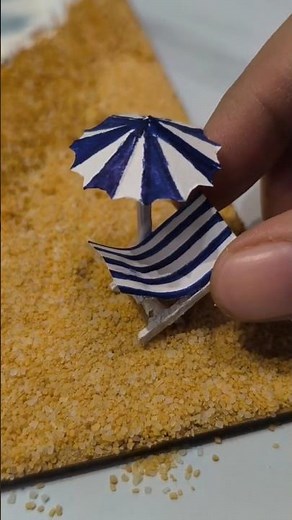 Mini Beach Diorama | Satisfying Craft 🤍🌊