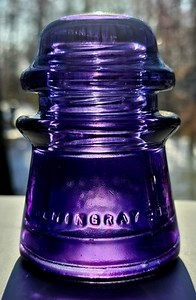 Stained Antique Glass Insulators  $20 Each. Specify the color you want please. | eBay