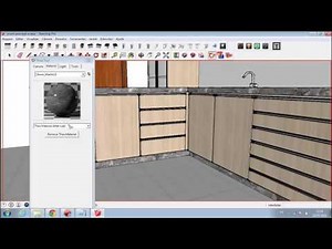 Belajar Render Kitchen room Sketchup menggunakan Thea