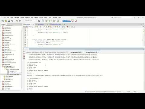 Algorithms & Constructs project - Storage