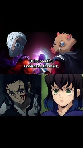 When the Mask Comes Off in Demon Slayer 👀🔥 #AnimeShorts #demonslayer
