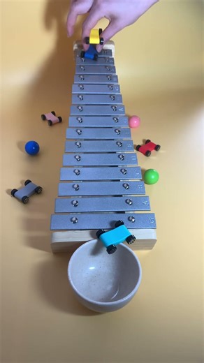 Cars sounds on xylophone#asmr #asmrsounds