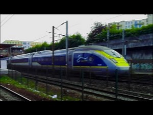 🚄 BRITISH RAIL CLASS 374 (Eurostar e320) at GARGES - SARCELLES (Paris)