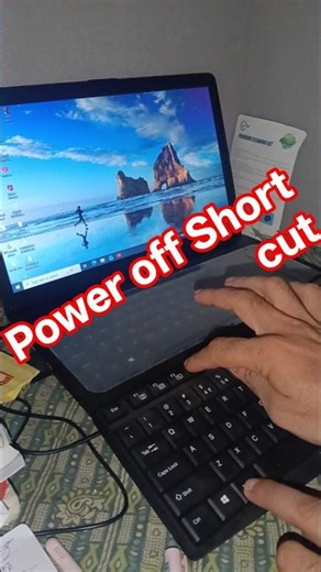 power off short cut video #💥pc power off