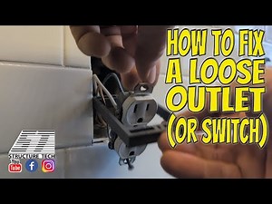 How to fix a loose outlet (or switch)