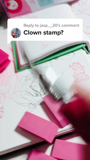 Carving a Huge Clown Stamp with Ease