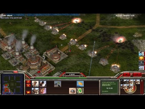 Command Conquer Generals Zero Hour China Tank 1 vs 7 China Tanks Generals (Destruction Fortress) 10K