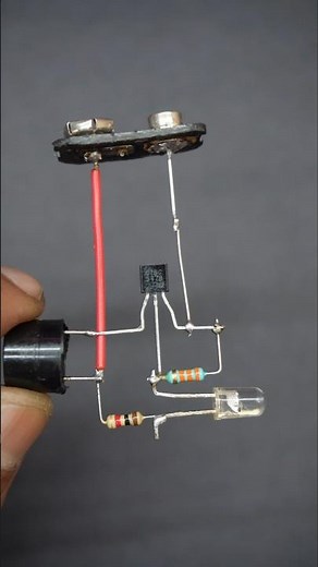 Led to tone generator #experiment #scienceproject #circuit