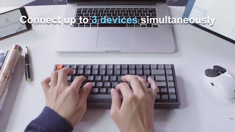 Keychron K2 Wireless Mechanical Keyboard, 75% Layout 84 Key Bluetooth/USB-C Wired Compact RGB Backlit Anti Ghosting/N-Key Rollover, Gateron G Pro Red Switch Aluminum Frame for Mac Windows, Version 2