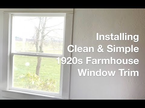 How To Install Simple 1920s Farmhouse Window Trim - AnOregonCottage.com