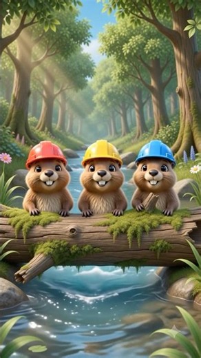 The Busy Little Beavers 🌲 | Nursery Rhyme & Kids Song for Teamwork