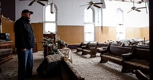 Pastor Larry Moore talks about tornado damage to church in Springfield