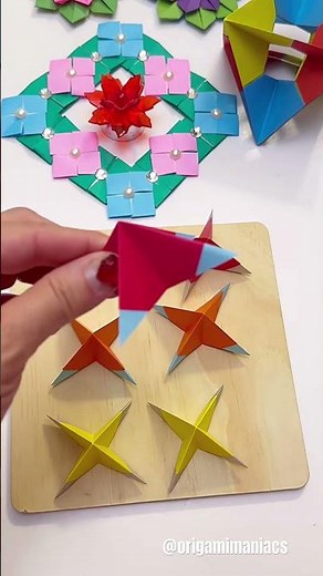 Amazing Origami Modular #origamimaniacs #origamitutorial #papercraft #paperfolding #modularorigami