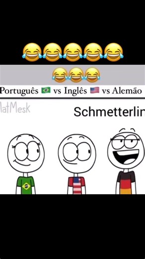 Português vs Inglês vs Alemão #meme #shortvideos #shorts