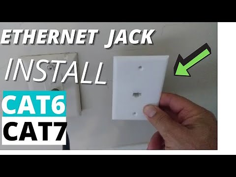 How To Add An Ethernet Jack Wall - Cat 6 and Cat 7 - Quick and Easy