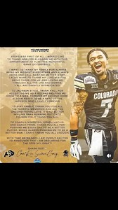 Buff Nation, let's make some noise! 🎉 Our very own Cam'Ron Silmon-Craig, the heart and soul of our defense, is gearing up for the 2025 NFL Draft! 🏈 Career Highlights: Total Tackles: 79 Solo Tackles: 64 Sacks: 2.0 Interceptions: 3 Forced Fumbles: 1 In his senior year at Colorado, Cam'Ron showcased his versatility and leadership, contributing significantly to our defense. Coach Prime's mentorship has been instrumental in Cam'Ron's development, setting high standards and building a winning cultur