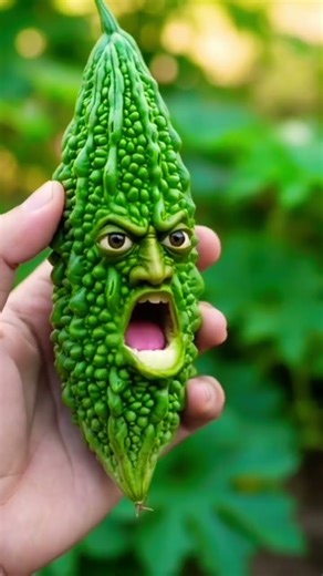 the taste of bitter gourd haha 😂😂😂