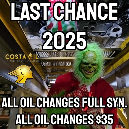 ❄️🎄 READ ALL OF THIS — We have moved to only doing FULL SYNTHETIC oil changes. 🎁✨ 🛢️💙 The 5 quarts spin-on filter baseline still applies. Extra quarts and canister filters will have additional charges — your base price stays $35, but all oil changes are FULL SYNTHETIC ❄️🔔 🎄📸 PLEASE SHOW THIS COUPON OTHERWISE YOU WILL BE CHARGED $50 ⛄🎁 Or — new option — you can pre-purchase your $35 oil change using the link below! ⏱️❄️ NO APPOINTMENTS‼ ⏱️ Come in whenever it’s convenient for you‼ 🎅🔧 Ch