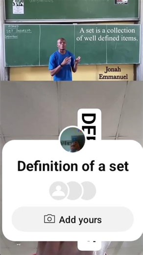 definition of set by Dr Emmanuel Jonah