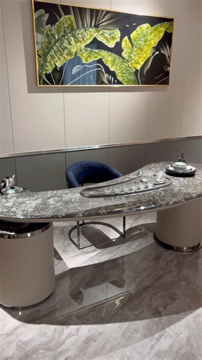 Italian modern luxury tea table, high-end reception room marble table furniture #TeaTable #furniture