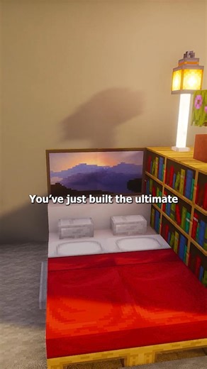 Minecraft Bed Design #shorts