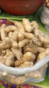 PICKLED AMBA HALDI (Winter Special) - take 300 gm mixed Haldi - peel and chop it and take in a container - add 1 green slit chili - in a container take 1 liter water (boiled and cold) - add 4 tbs salt - squeeze 1.5 lemon juice - add the left over lemon also into chopped haldi - now add the water (which is mixed with salt and lemon) into the container with Haldi, chilli and lemon - | Meghna's Food Magic