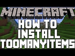 How To Install TooManyItems In Minecraft 1.7.9