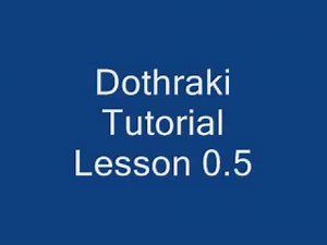 Dothraki Tutorial Lesson 0.5 - Epenthesis