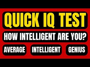 Genius Only IQ Test - How Intelligent Are You?