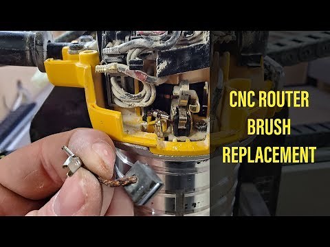 How To Change Dewalt Router Brushes (CNC) - SO EASY!!!