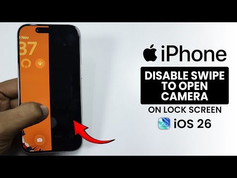 [iOS 26] How to Disable Swipe to Open Camera on Lockscreen in iPhone
