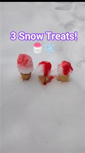 Cute Snow Cones with Red Syrup 🍧❄️ #shorts #shortsfeed #viralshorts