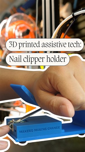I just wish they were in a flow state more often… Transcript: When the 3D printer is actually working and it reaches a flow state…you can 3d print assistive technology like this nail clipper helper. Video description: A prusa 3D printer printing a yellow nail clipper helper. A hand with painted nails using the nail clipper helper, which makes it easier to press on the top component. #AssistiveTech #3Dprint #3Dprinted #Accessibility #AssistiveTechnology | Tech OWL - Technology for Our Whole Lives