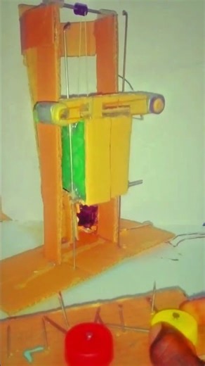 How To Make Mini Lift Model Science Project Elevator Working Model#shorts#viral