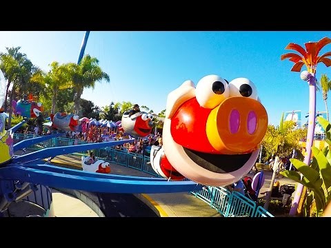 [4k] Elmo's Flying Fish - SeaWorld (San Diego, CA)