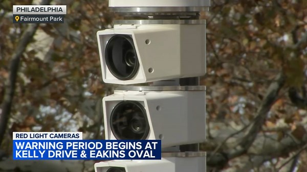Red light cameras activated at busy intersection in Center City Philadelphia