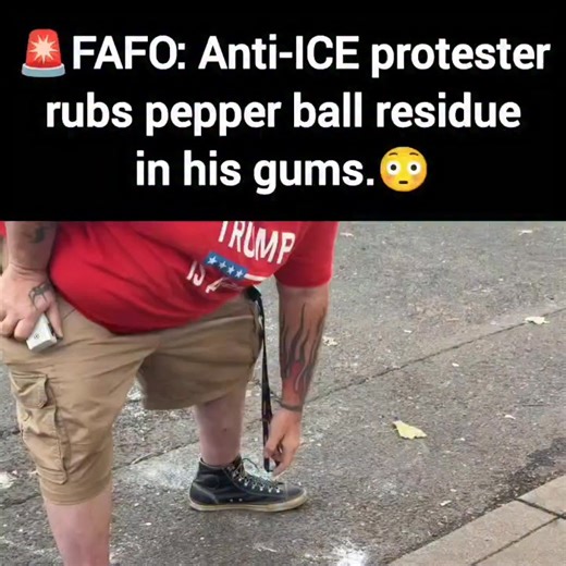 🚨FAFO: Anti-ICE protester rubs pepper ball residue in his gums. What was he thinking?😂 | David J Harris Jr.