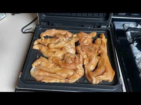 Try The First Time My George Foreman Grill Smokeless Series Chicken Breast- Indoor griller