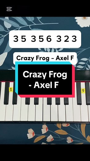 Crazy Frog - Axel F | easy tutorial #pianotutorial #crazyfrog #axelf #fyp #foryou #foryoupage