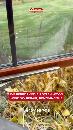 Rotten Wood Window Repair in Maple Heights, OH | Structural Wood Restoration ✨