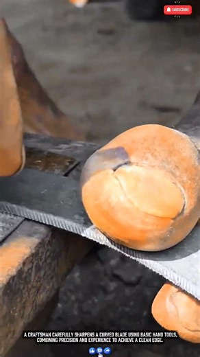 Hand Sharpening a Curved Blade with Simple Tools