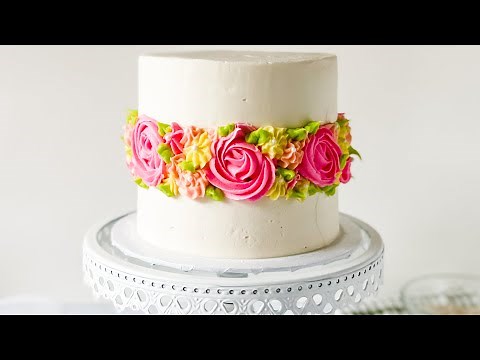 How to Make a Spring Flower Fault Line Cake