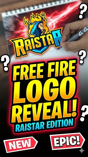Drawing Raistar Logo From Free Fire! 😱🔥 #shorts #freefire #raistar