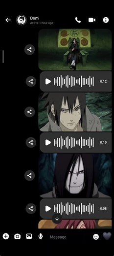 Anime Voice Impressions: Naruto Characters