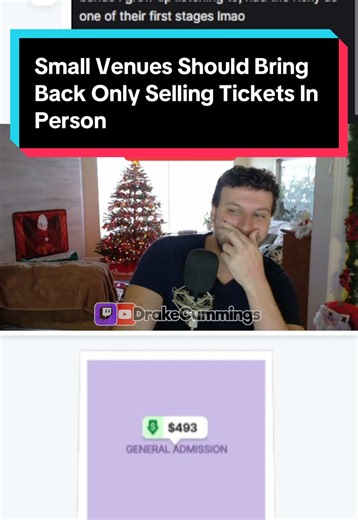 Should small venues start only selling tickets physically at the Box Office again, limit 1-2 per person? #esdeekid #streamclips #clips #drake #react