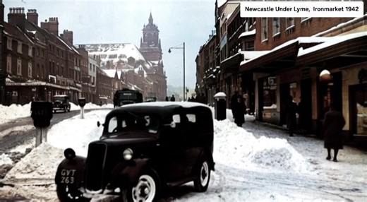 Newcastle Ironmarket 1942 | Potteries & Surrounding Areas / Stoke City in Colour