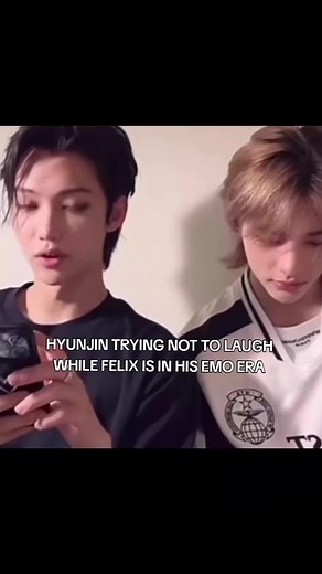 HYUNJIN Trying Not to Laugh While FELIX is in His Emo Era