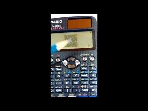 Casio FX991ex review and How to use QR code feature