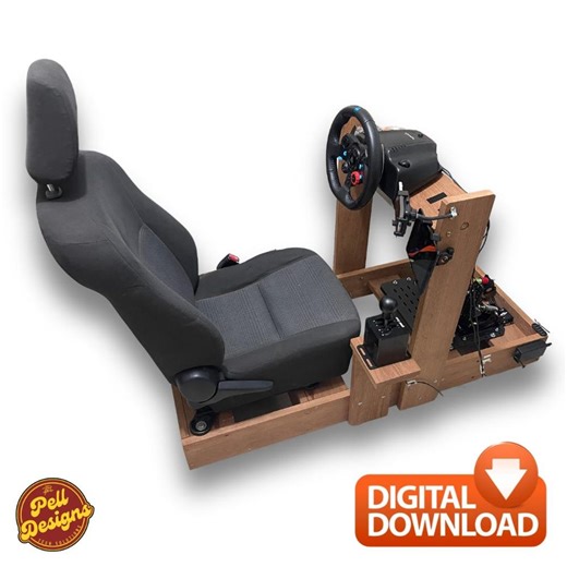 DIY Wooden Sim Racing Cockpit Plans | Digital Download PDF - Etsy
